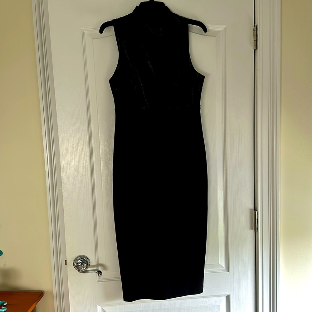 Express Black Sleeveless Midi Dress